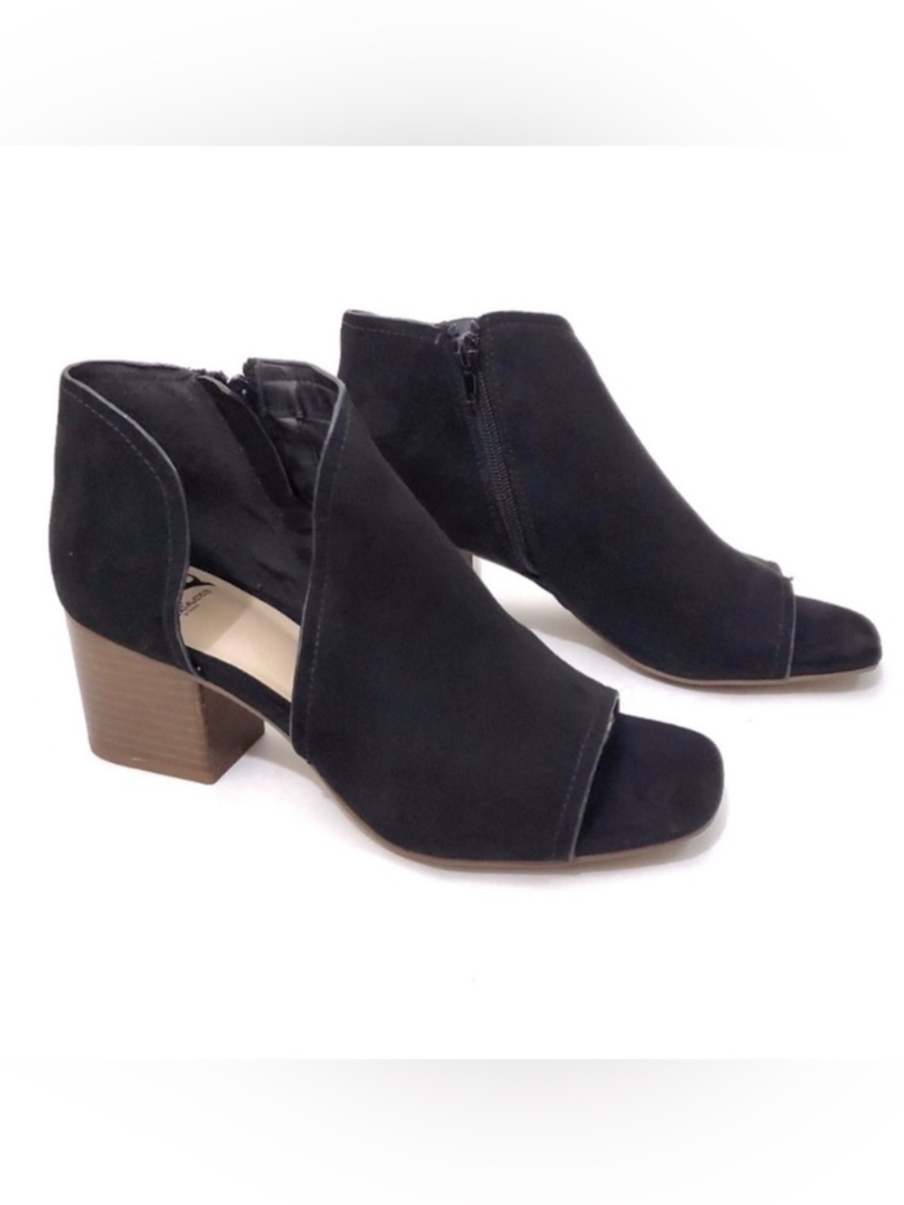 Fergalicious by Fergie Black Open-Toe Block Heel